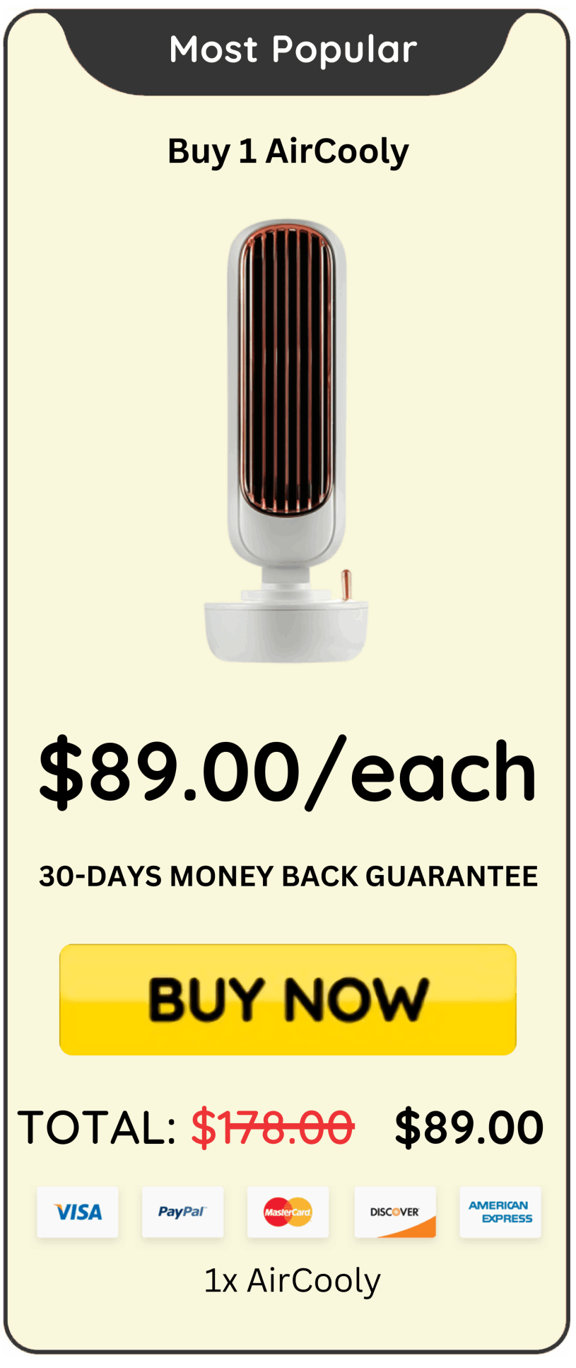 AirCooly Price